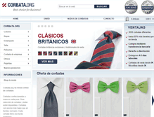 Tablet Screenshot of corbata.org